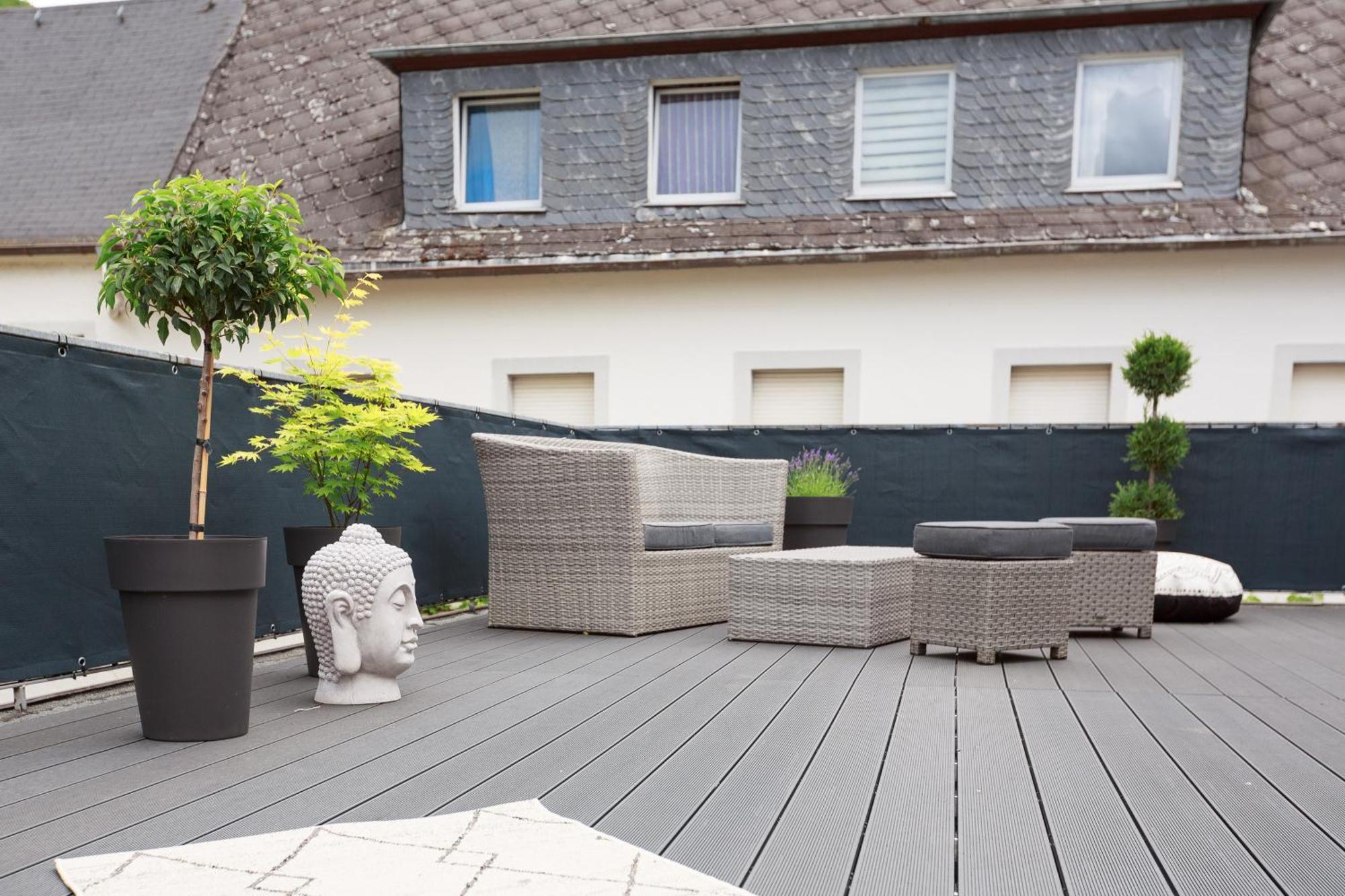 Geraeumige Mosel-fewo Fuer Ganze Familie - Grosse Dachterrasse - Netflix - Waschmaschine & Trockner Apartment *